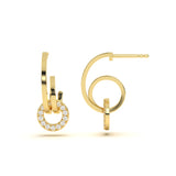Dual Loop Diamond Hoops