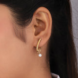 Diamond Swirl Earring