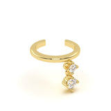 Round Diamond Earcuff