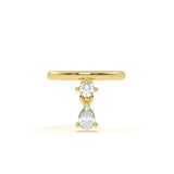 Pear Diamond Earcuff