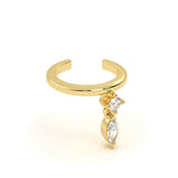 Marquise Diamond Earcuff
