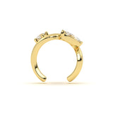 Marquise Diamond Leher Earcuff