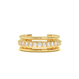 Crescent Diamond Earcuff