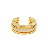 Crescent Diamond Earcuff