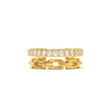 Link Diamond Earcuff