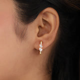 Pear Toi Et Moi Diamond Earring