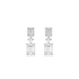 Mixed-Cut Three-Diamond Danglers
