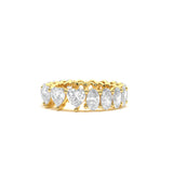 Custom Heart-Cut Diamond Eternity Band