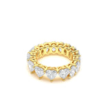 Custom Heart-Cut Diamond Eternity Band