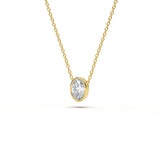 Round Bezel Diamond Pendant