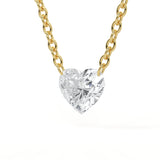 Heart 0.50ct Floating Diamond Pendant