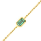 Classic Emerald Chain Bracelet