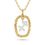Sagittarius Diamond Zodiac Pendant