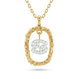 Cancer Diamond Zodiac Pendant