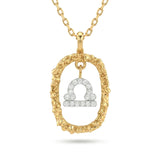 Libra Diamond Zodiac Pendant