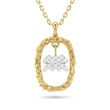 Aquarius Diamond Zodiac Pendant