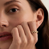 Bezel Cluster Diamond Ring