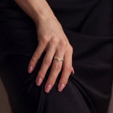 Chevron Diamond Ring