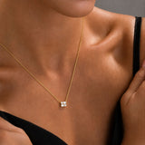 Classic Emerald Diamond Pendant