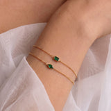Classic Emerald Chain Bracelet