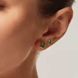 Classic Emerald Statement Studs