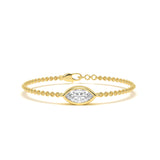 Marquise Bezel Diamond Bracelet