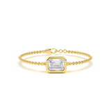 Emerald Bezel Diamond Bracelet