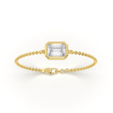 Emerald Bezel Diamond Bracelet