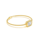 Emerald Bezel Diamond Bracelet