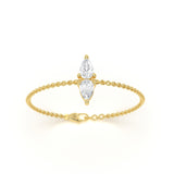 Dual Pear Diamond Bracelet