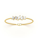 Cluster Solitaires Diamond Bracelet