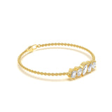 Cluster Solitaires Diamond Bracelet