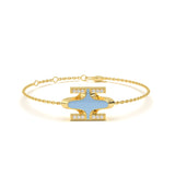 Mija Enamel Diamond Bracelet