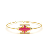 Mija Enamel Diamond Bracelet