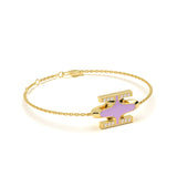 Mija Enamel Diamond Bracelet