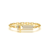 Pave Link Diamond Bracelet