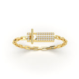 Pave Link Diamond Bracelet