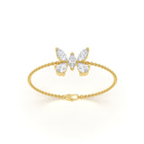 Butterfly Marquise Diamond Bracelet