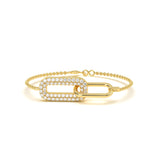 Link Pave Diamond Bracelet