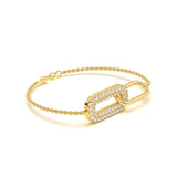 Link Pave Diamond Bracelet