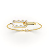 Link Pave Diamond Bracelet
