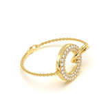 Link Diamond Halo Bracelet