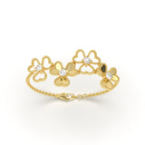 Cluster Heart Diamond Bracelet