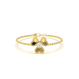 Floral Solitaire Diamond Bracelet