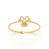 Floral Solitaire Diamond Bracelet