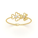 Dual Floral Diamond Bracelet