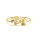 Twin Clover Diamond Bracelet