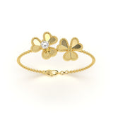 Twin Clover Diamond Bracelet