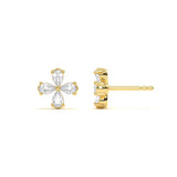 Classic Diamond Floral Stud