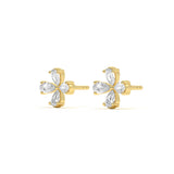 Classic Diamond Floral Stud